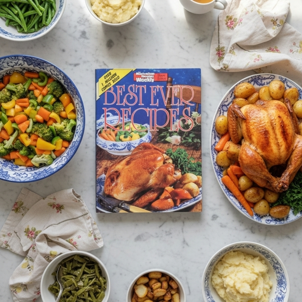 Australian Women's Weekly Best Ever Recipes Cookbook Over 1 Million Sold, Retro